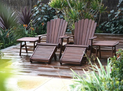 Adirondack Chair with Footrest